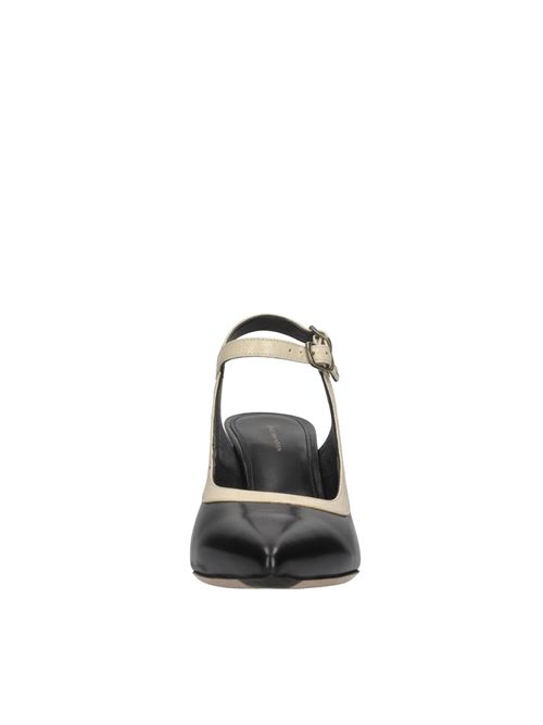 Décolleté slingback in pelle DRIES VAN NOTEN | WS27/190/H80 QU100NERO-BEIGE